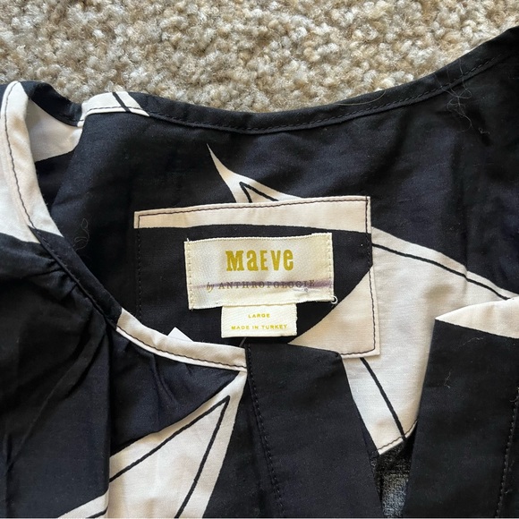 Anthropologie Black and White Maxi Dress - Picture 6 of 7